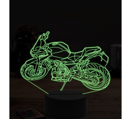 Beling 3D lampa,Kawasaki Z650, 7 farebná ZZ50