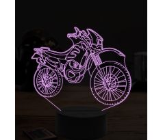 Beling 3D lampa,Motokrossová motorka 2, 7 farebná ZZ51
