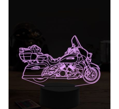 Beling 3D lampa,Star motorbike, 7 farebná ZZ56