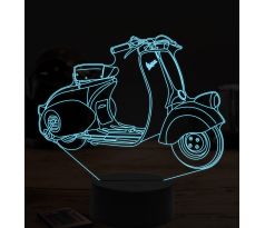 Beling 3D lampa,Vespa 98, 7 farebná ZZ62