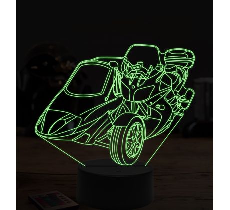 Beling 3D lampa,Yamaha zo sajdkárov, 7 farebná ZZ63