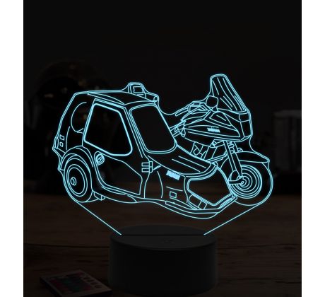 Beling 3D lampa,Yamaha zo sajdkárov 2, 7 farebná ZZ64