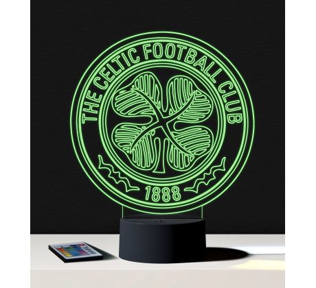 Beling 3D lampa, Celtic FC, 7 farebná S8862WL