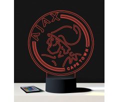 Beling 3D lampa,Ajax Amsterdam, 7 farebná S3DA556WL