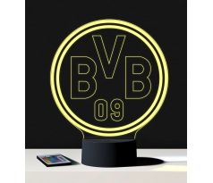 Beling 3D lampa, BVB Borussia Dortmund, 7 farebná S201