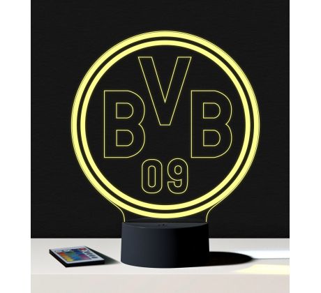 Beling 3D lampa, BVB Borussia Dortmund, 7 farebná S201