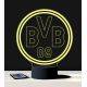 Beling 3D lampa, BVB Borussia Dortmund, 7 farebná S201