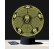 Beling 3D lampa, Lopta  s logom Juventus, 7 farebná S197