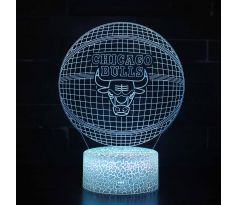 Beling 3D lampa,Chicago bulls, 16 farebná QX10