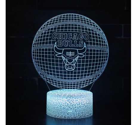 Beling 3D lampa,Chicago bulls, 16 farebná QX10