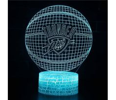 Beling 3D lampa,Oklahoma City Thunder, 16 farebná QX11