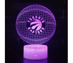 Beling 3D lampa,Toronto Raptors, 16 farebná QX12