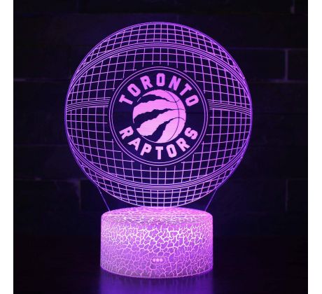 Beling 3D lampa,Toronto Raptors, 16 farebná QX12