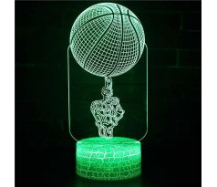 Beling 3D lampa,Basketbal spin,16 farebná QX16