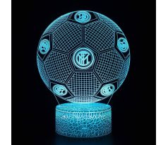 Beling 3D lampa, Inter Milano lopta , 7 farebná S466