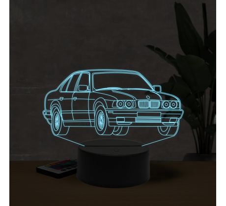 Beling 3D lampa,BMW M5 E34, 7 farebná ZZI25