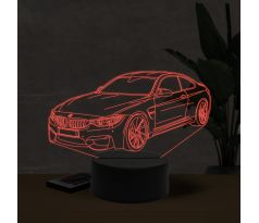 Beling 3D lampa, BMW M4 3d, 7 farebná ZZI22