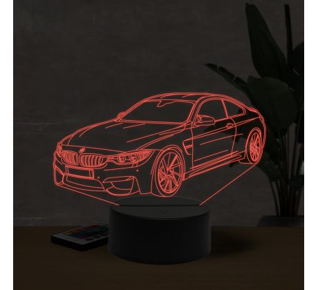 Beling 3D lampa, BMW M4 3d, 7 farebná ZZI22