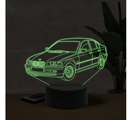 Beling 3D lampa,BMW 320i E46, 7 farebná ZZI21
