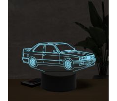 Beling 3D lampa,BMW M3 coupe E30, 7 farebná ZZI20