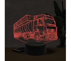 Beling 3D lampa, Mercedes Actros fuel truck, 7 farebná O13