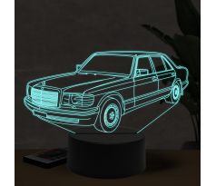 Beling 3D lampa, Mercedes-Benz 300 SEL W126, 7 farebná O8