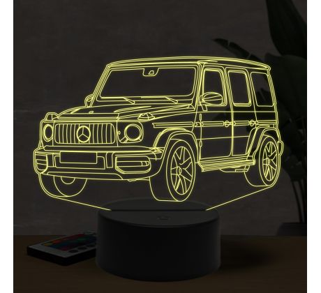Beling 3D lampa, Mercedes G63 AMG, 7 farebná O6