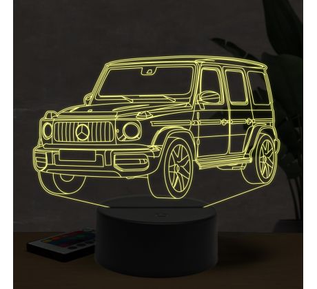 Beling 3D lampa, Mercedes G63 AMG, 16 farebná O6