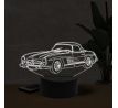 Beling 3D lampa,1958 Mercedes 300SL coupe, 7 farebná O3