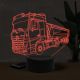 Beling 3D lampa, Mercedes Actros 1853, 7 farebná O1