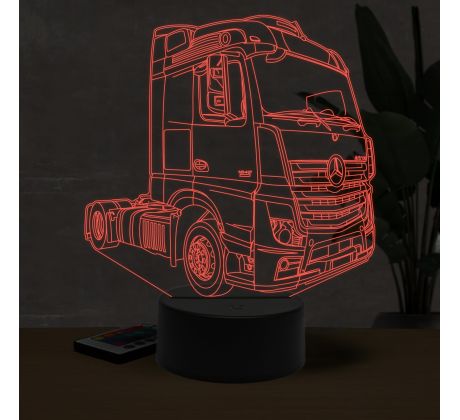 Beling 3D lampa, Mercedes 1842, 7 farebná O15