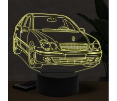 Beling 3D lampa, Mercedes W203, 7 farebná O18