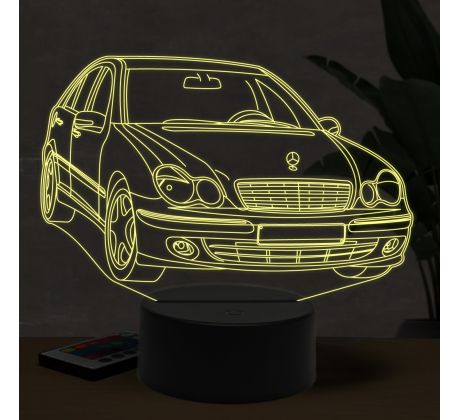 Beling 3D lampa, Mercedes W203, 7 farebná O18