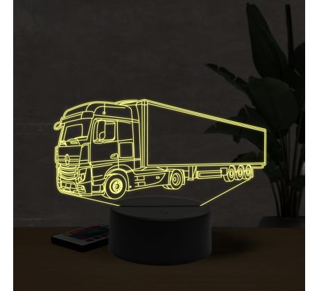 Beling 3D lampa, Mercedes commercial, 7 farebná O25