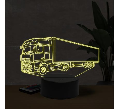 Beling 3D lampa, Mercedes commercial, 16 farebná O25