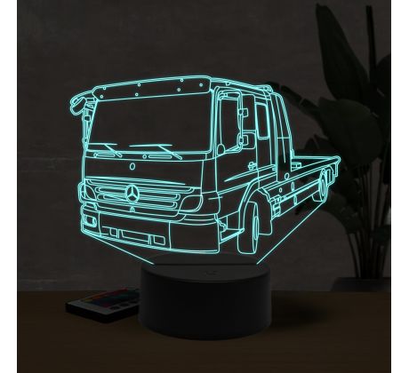 Beling 3D lampa, Mercedes servis truck, 7 farebná O26