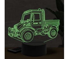 Beling 3D lampa, Mercedes Unimog, 7 farebná O27