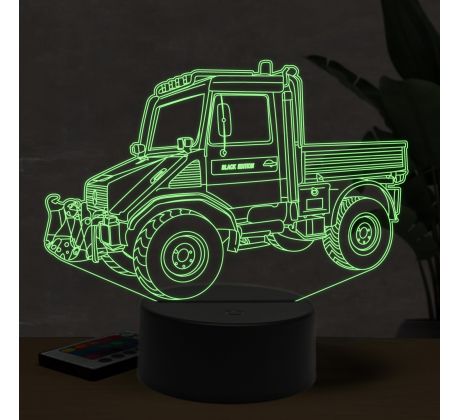 Beling 3D lampa, Mercedes Unimog, 7 farebná O27