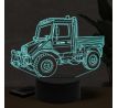 Beling 3D lampa, Mercedes Unimog, 7 farebná O27