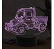 Beling 3D lampa, Mercedes Unimog, 7 farebná O27