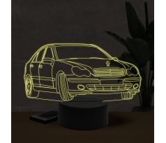 Beling 3D lampa, Mercedes w2031, 7 farebná O27