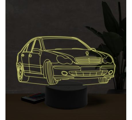 Beling 3D lampa, Mercedes w2031, 7 farebná O27