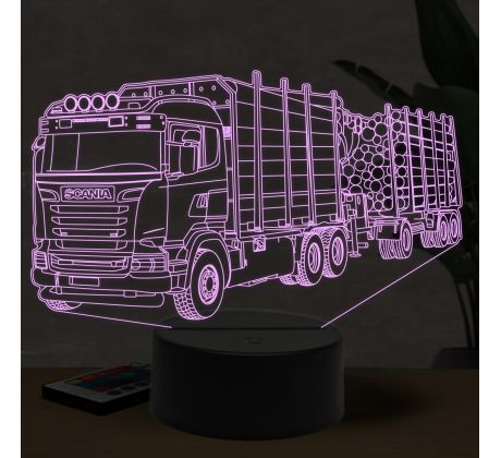 Beling 3D lampa, Scania R480 s drevom 16 barebná K37