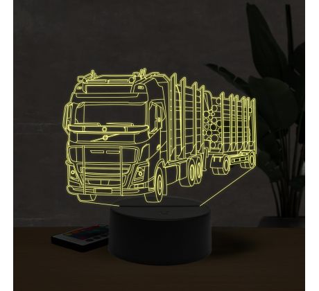 Beling 3D lampa, Volvo truck and trailer 16 barebná K44