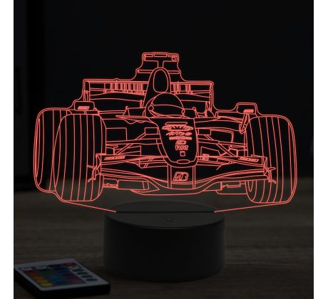 Beling 3D lampa, Formula Kimi Raikkonen 2007 ,16 farebná, FF12