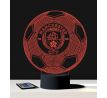 Beling 3D lampa, Manchester city lopta s logom, 7 farebná S469