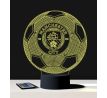 Beling 3D lampa, Manchester city lopta s logom, 7 farebná S469