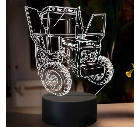 Beling 3D lampa,Zetor 7211,16 farebná U34