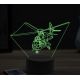 Beling 3D lampa,330 puma helicopter, 16 farebná ULA1