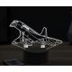 Beling 3D lampa,Concorde, 16 farebná ULA31